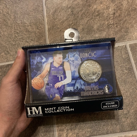 Luka Doncic Highland Mint Silver Plated Coin Dallas Mavericks LE 5000 - Picture 1 of 7